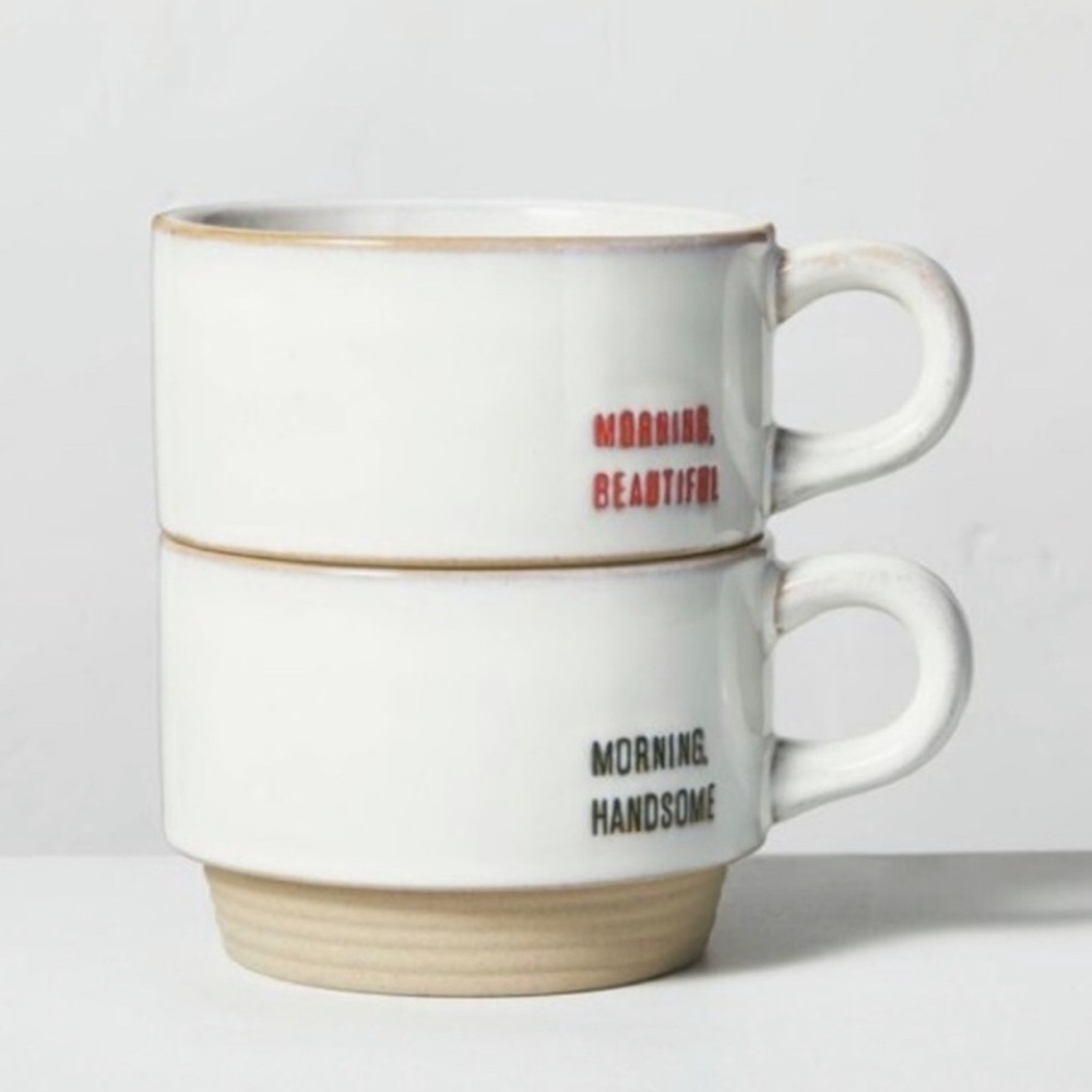 Hearth & Hand™ with Magnolia Morning Beautiful & Morning Handsome Mug Set
